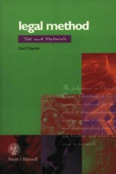 Paperback Legal Method: Text and Materials Book