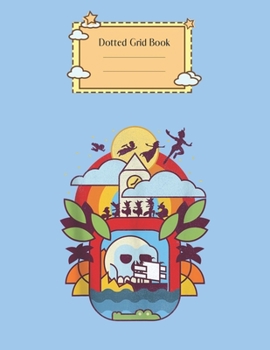 Dotted Grid Book: Disney Peter Pan Geometric Neverland Portrait Peter Pan Theme Dotted Grid Notebook for Girls Teens Kids Journal for Kids Blank Lined 110 Pages of 8.5x11 The Diary and Journals