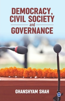 Paperback Democracy, Civil Society and Governance Book