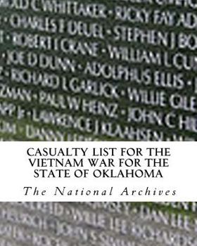 Paperback Casualty List for the Vietnam War for the State of Oklahoma Book