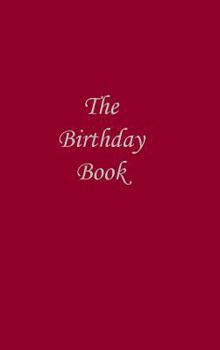 Hardcover The Birthday Book - Dark Red Book