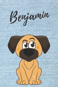 Benjamin Hunde-Notizbuch / Malbuch / Tagebuch: Individuelles personalisiertes blanko Jungen & Männer Namen Notizbuch, blanko DIN A5 Seiten. Ideal als ... Geschenk für Männer. (German Edition)