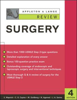 Paperback Appleton and Lange Review of Surgery Book