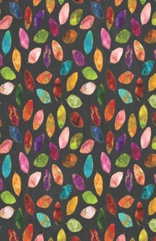 Paperback Dot Grid Journal Notebook: Colorful Leaf Pattern Leaves Autumn - Bullet Planner Book - Dotted Grid - 5.5 X 8.5" 120 Pg - DIY Weekly Spread - Orga Book