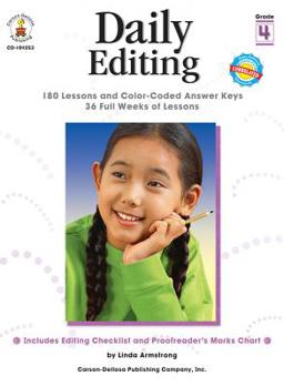 Paperback Daily Editing, Grade 4 Book