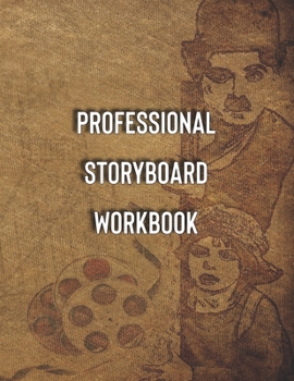 Paperback Professional Storyboard Workbook: Do it like a pro! 8.5x11 inches, 120 pages, 6 frames per page. Book