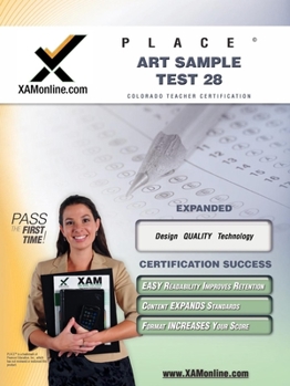 Paperback Place Art Sample Test 28 Teacher Certification Test Prep Study Guide Book