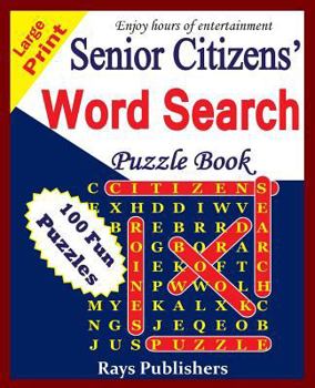 Paperback Senior Citizens' word search puzzle book [Large Print] Book