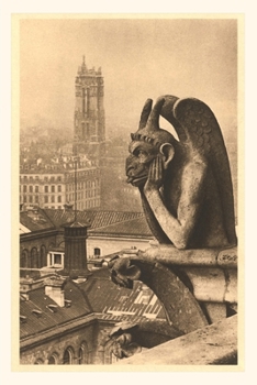 Paperback Vintage Journal Gargoyles on Notre Dame Book