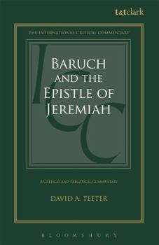 Hardcover Baruch and the Epistle of Jeremiah: A Critical and Exegetical Commentary Book