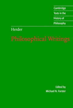 Paperback Herder: Philosophical Writings Book