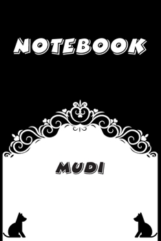 Mudi Notebook : Black and White notebook , Decorative Journal for Mudi Lover: Notebook /Journal Gift,Black and White,100 pages, 6x9, Soft cover, Mate Finish