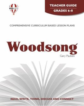 Paperback Woodsong - Teacher Guide by Novel Units Book