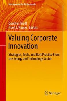 Hardcover Valuing Corporate Innovation: Strategies, Tools, and Best Practice from the Energy and Technology Sector Book