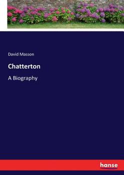 Paperback Chatterton: A Biography Book