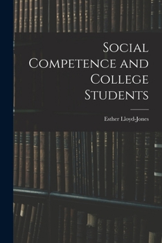 Paperback Social Competence and College Students Book