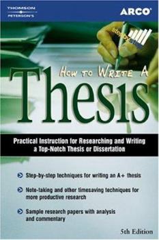 Paperback How to Write a Thesis 5E Book