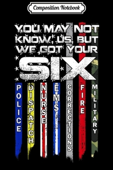 Composition Notebook: You may not know us but we got your six USA Flag Thin Line  Journal/Notebook Blank Lined Ruled 6x9 100 Pages