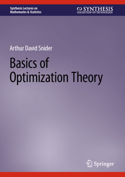 Hardcover Basics of Optimization Theory Book