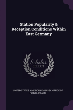 Paperback Station Popularity & Reception Conditions Within East Germany Book