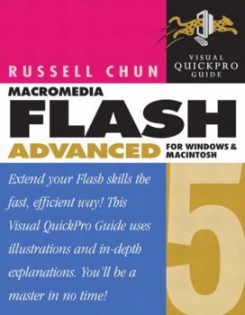 Paperback Flash 5 Advanced for Windows and Macintosh: Visual Quickpro Guide [With CDROM and CD (Audio)] Book