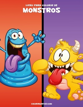 Paperback Livro para Colorir de Monstros 1 [Portuguese] Book