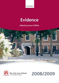 Paperback Evidence 2008-2009: 2008 Edition (Blackstone Bar Manual) Book