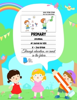 Primary Story Journal: Dotted Midline and Picture Space - Kids Design- Grades K-2 School Exercise Book - Draw and Write Journal / Notebook 100 Story Pages - ( Kids Composition Notebooks ) - Durable So