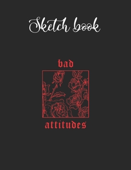 Paperback Composition Book: Bad Attitudes Roses Aesthetic Clothing Soft Grunge Women Men Lovely Composition Notes Notebook for Work Marble Size Co Book