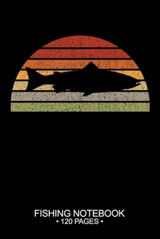 Paperback Fishing Notebook 120 Pages: 6"x 9'' Dot Grid Paperback Graph Atlantic Salmon Fish-ing Freshwater Game Fly Journal Composition Notes Day Planner No Book