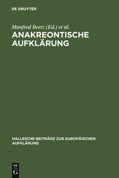 Hardcover Anakreontische Aufklärung [German] Book