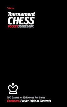 Paperback Tabiya Tournament Chess Pocket Scorebook: Cover Style: Black Book