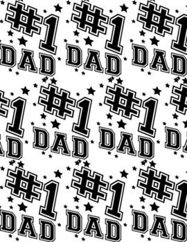 Paperback #1 Dad Composition Notebook - Large Ruled Notebook - 8.5x11 Lined Notebook (Softcover Journal / Notebook / Diary) Book