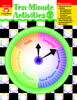 Paperback Ten-Minute Activities, Grades 4-6 Book