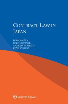 Paperback Contract Law in Japan Book