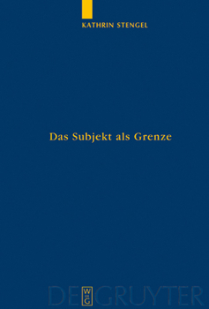 Hardcover Das Subjekt als Grenze [German] Book