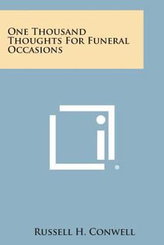 Paperback One Thousand Thoughts for Funeral Occasions Book
