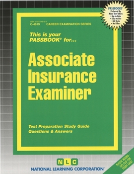 Spiral-bound Associate Insurance Examiner: Passbooks Study Guide Book