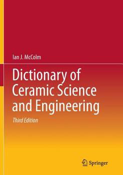 Paperback Dictionary of Ceramic Science and Engineering Book