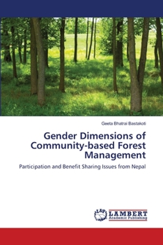 Paperback Gender Dimensions of Community-based Forest Management Book