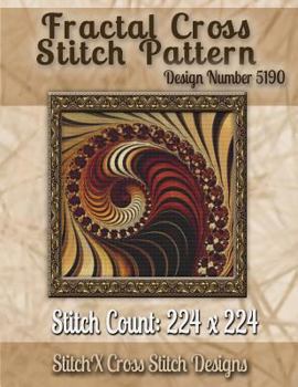 Paperback Fractal Cross Stitch Pattern: Design No. 5190 Book