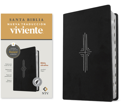 Biblia ultrafina NTV, con Filament (SentiPiel, Negro, Índice, Letra Roja) (Spanish Edition)