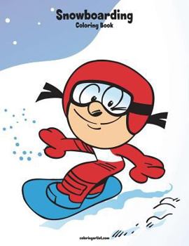 Paperback Snowboarding Coloring Book 1 Book