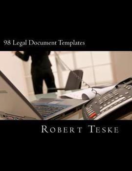 Paperback 98 Legal Document Templates Book