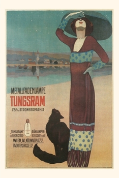 Paperback Vintage Journal Fashionable Woman with Cat on Beach Book