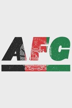 AFG: Afghanistan Notizbuch mit karo 120 Seiten in weiß. Notizheft mit der afghanischen Flagge (German Edition)