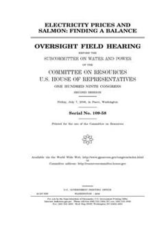 Paperback Electricity prices and salmon: finding a balance Book