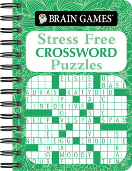 Spiral-bound Brain Games - To Go - Stress Free: Crossword Puzzles Book