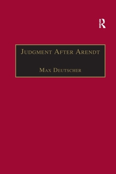 Paperback Judgment After Arendt Book