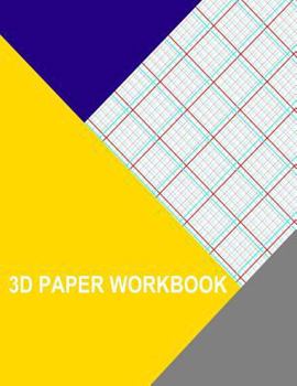 Paperback 3D Paper Workbook: 5X5 Grid Large Offset Book